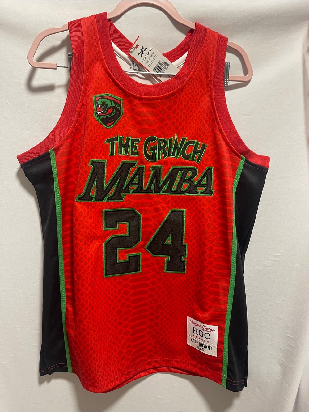 The Grinch Mamba Red Basketball Tank Top